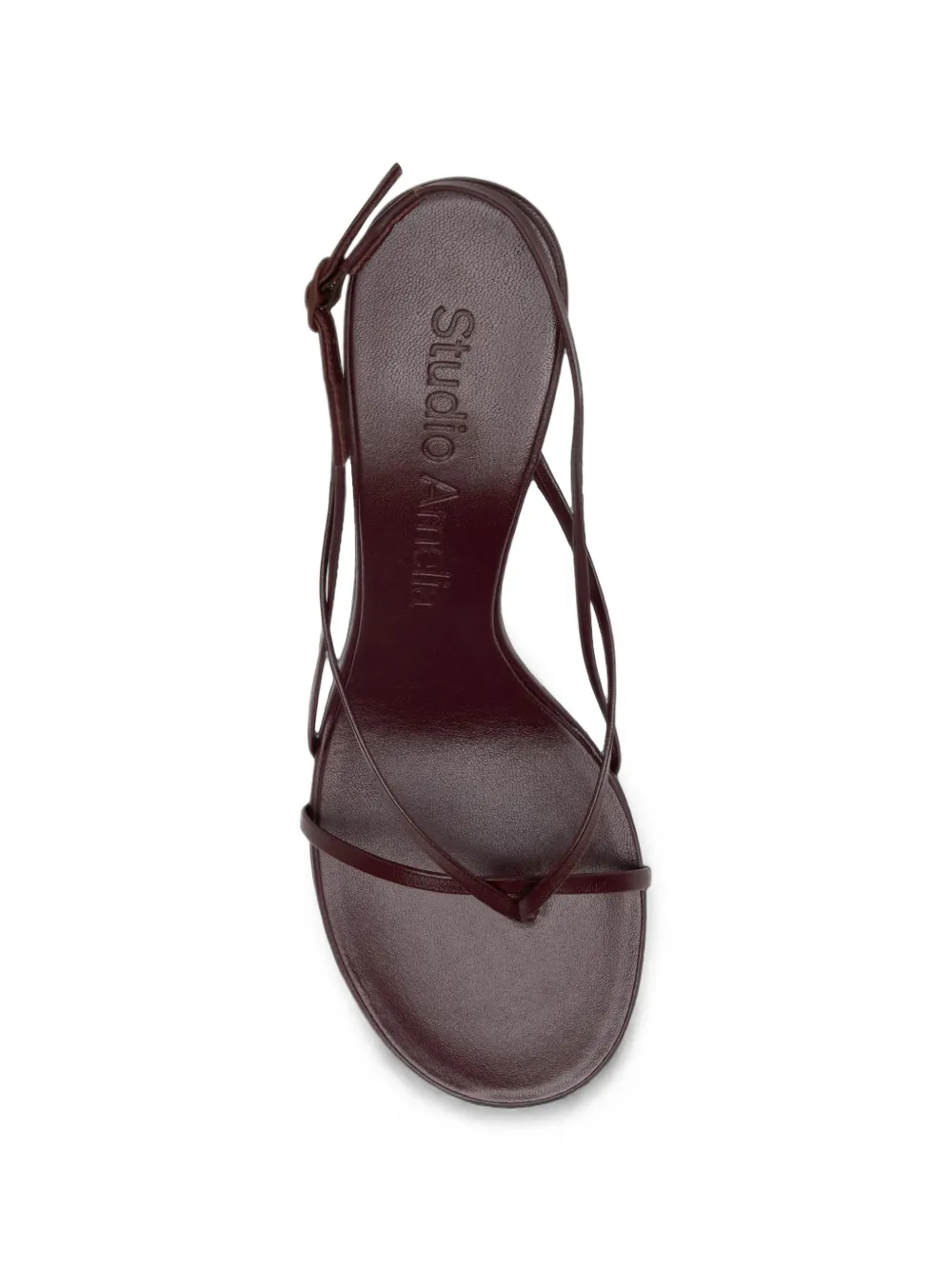 Studio Amelia Wishbone leren sandalen Rood