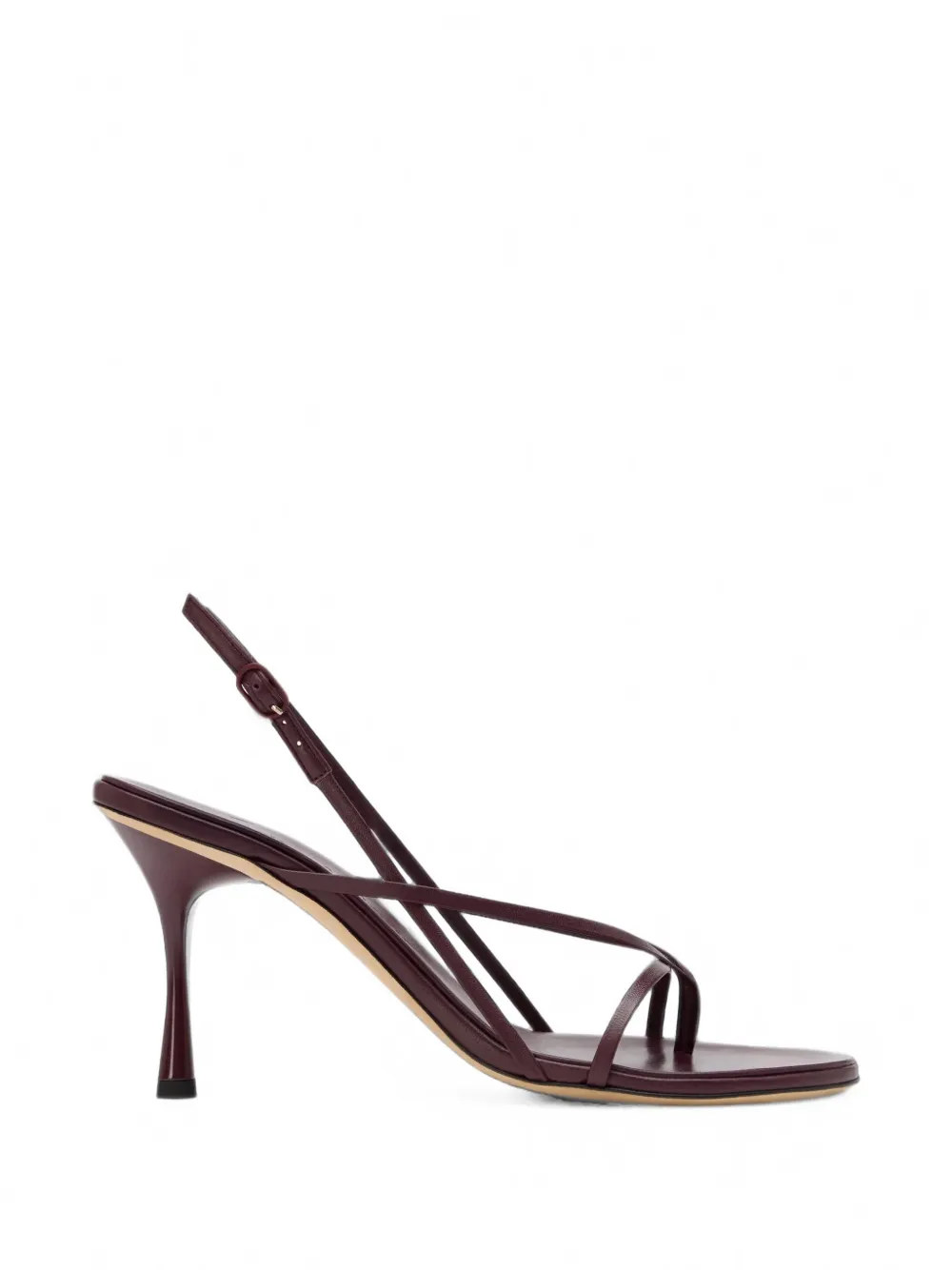 Studio Amelia Wishbone leren sandalen Rood