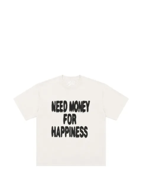 Melt slogan-print cotton T-shirt