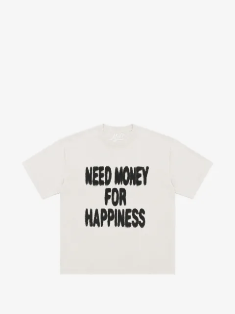 Melt slogan-print cotton T-shirt