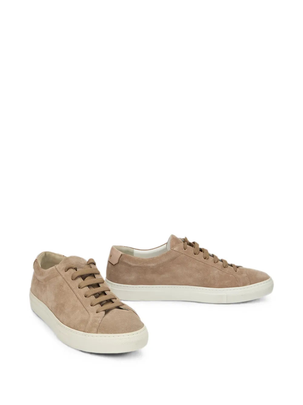 Moorer suede leather sneakers Beige