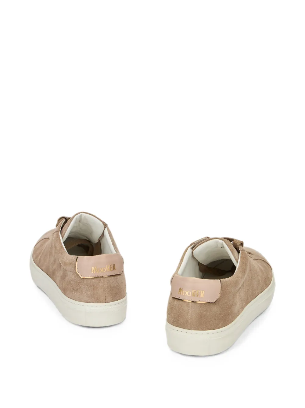 Moorer suede leather sneakers Beige