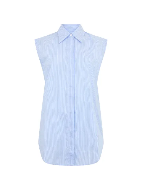 Moorer striped sleeveless shirt