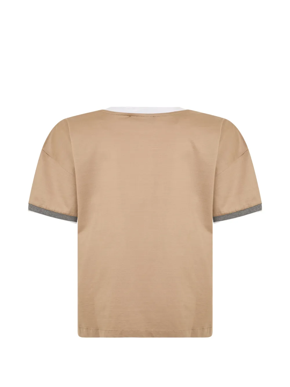 Moorer T-shirt met logoprint Wit