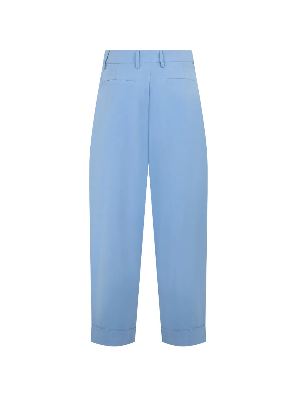 Moorer High waist plooibroek Blauw