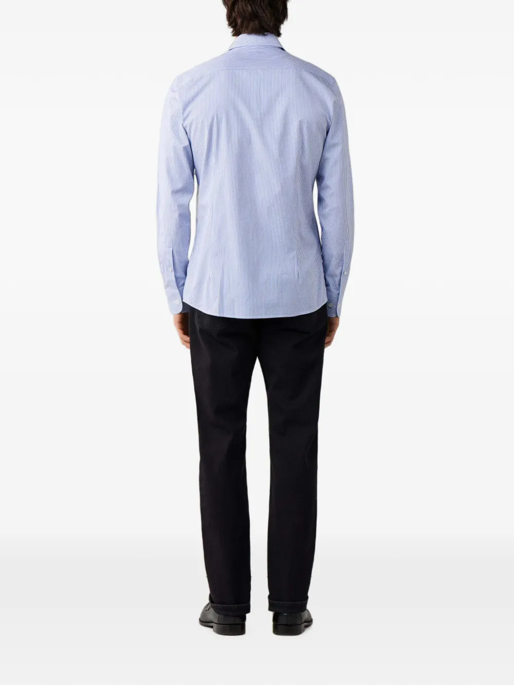 Hackett London Gestreept overhemd Blauw