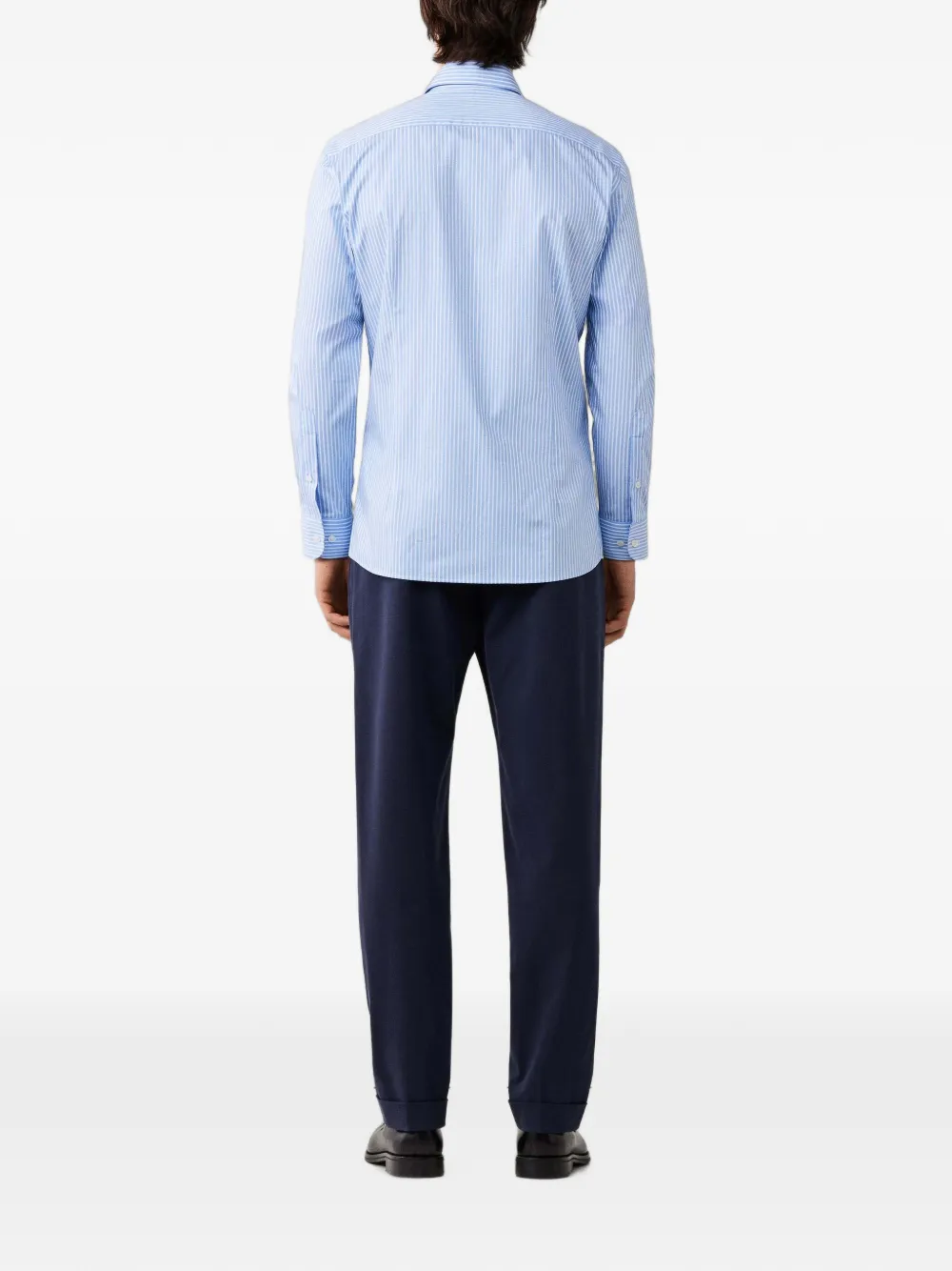 Hackett London Overhemd met brede strepen Blauw