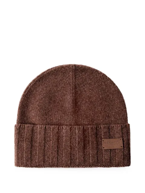 Hackett London ribbed-knit beanie hat