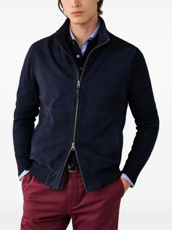 Hackett London リブトリム ジャケット | ブルー | FARFETCH JP