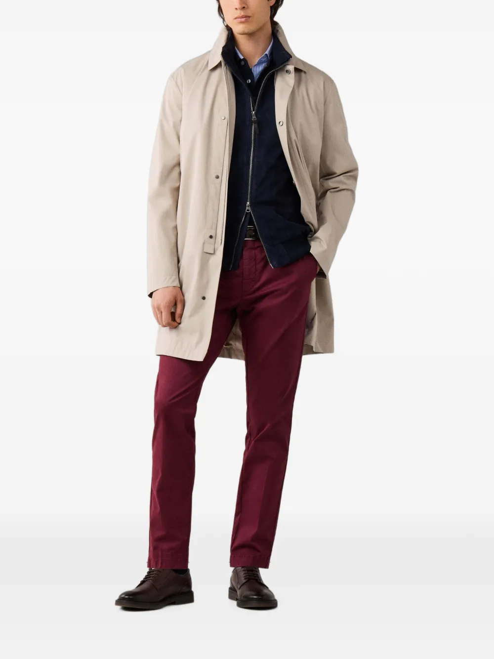 Hackett London Sloane Mac regenjas Beige