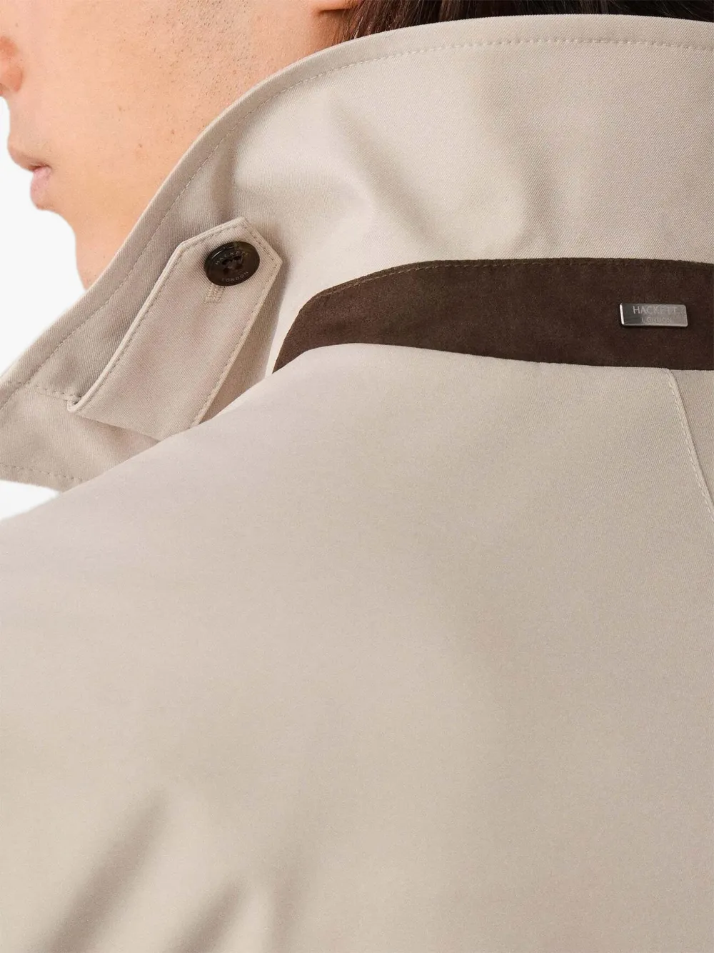 Hackett London Sloane Mac regenjas Beige