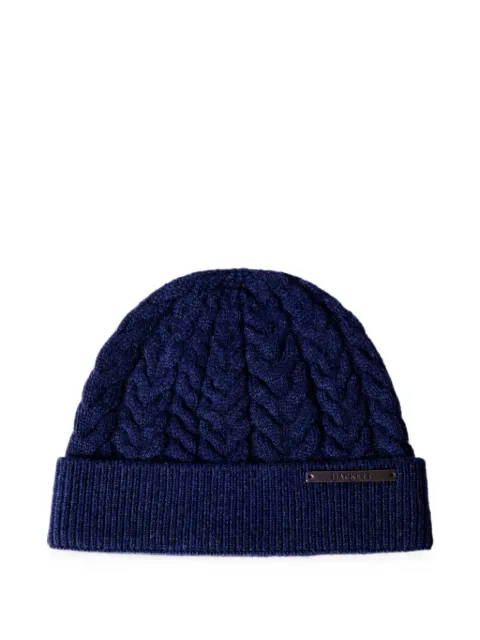 Hackett London Beanie mit Zopfmuster