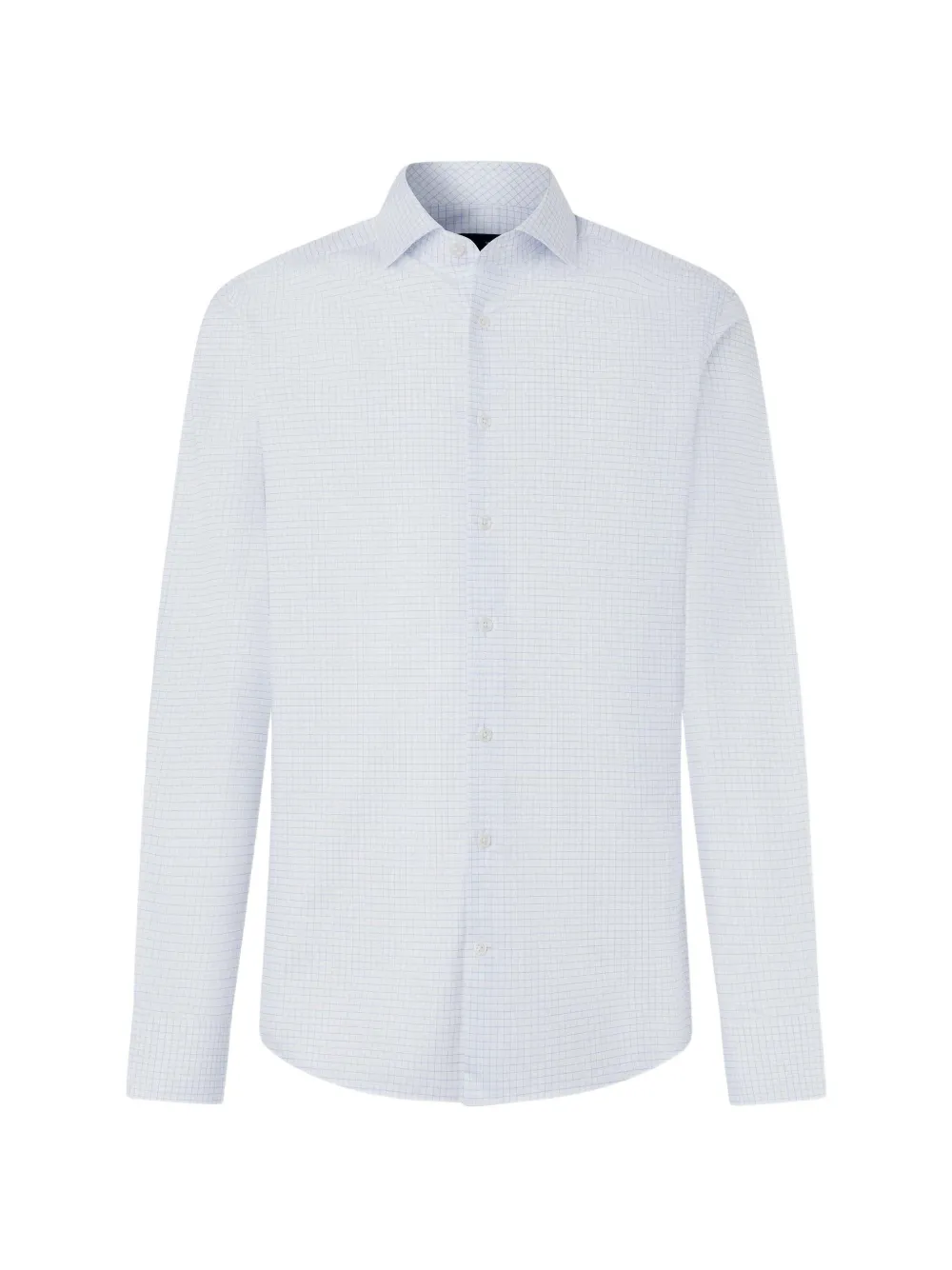 Hackett London Hemd mit Graph-Karo - Weiß