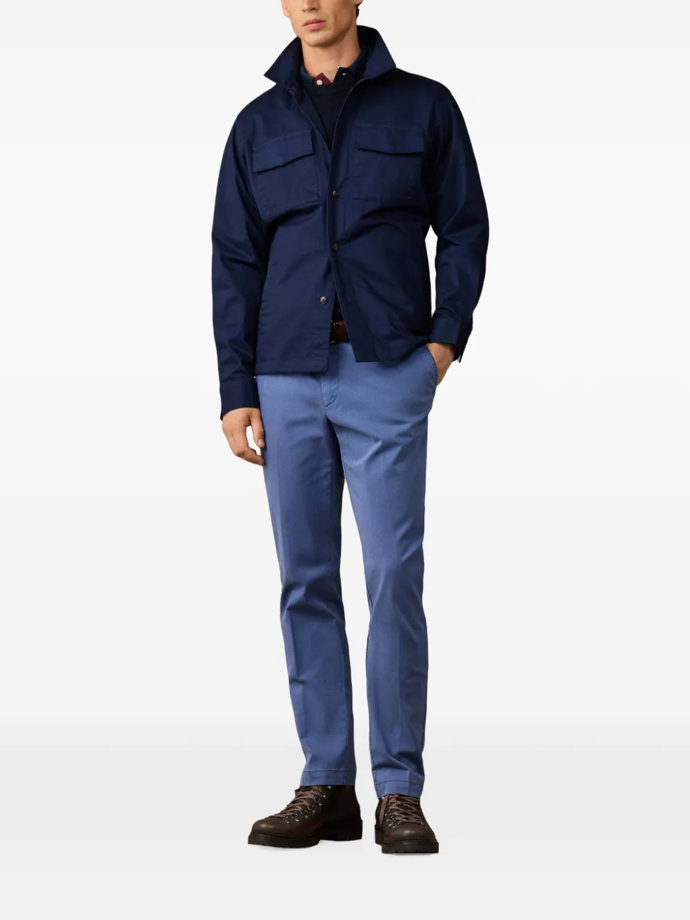 Hackett London Heritage shirtjack Blauw