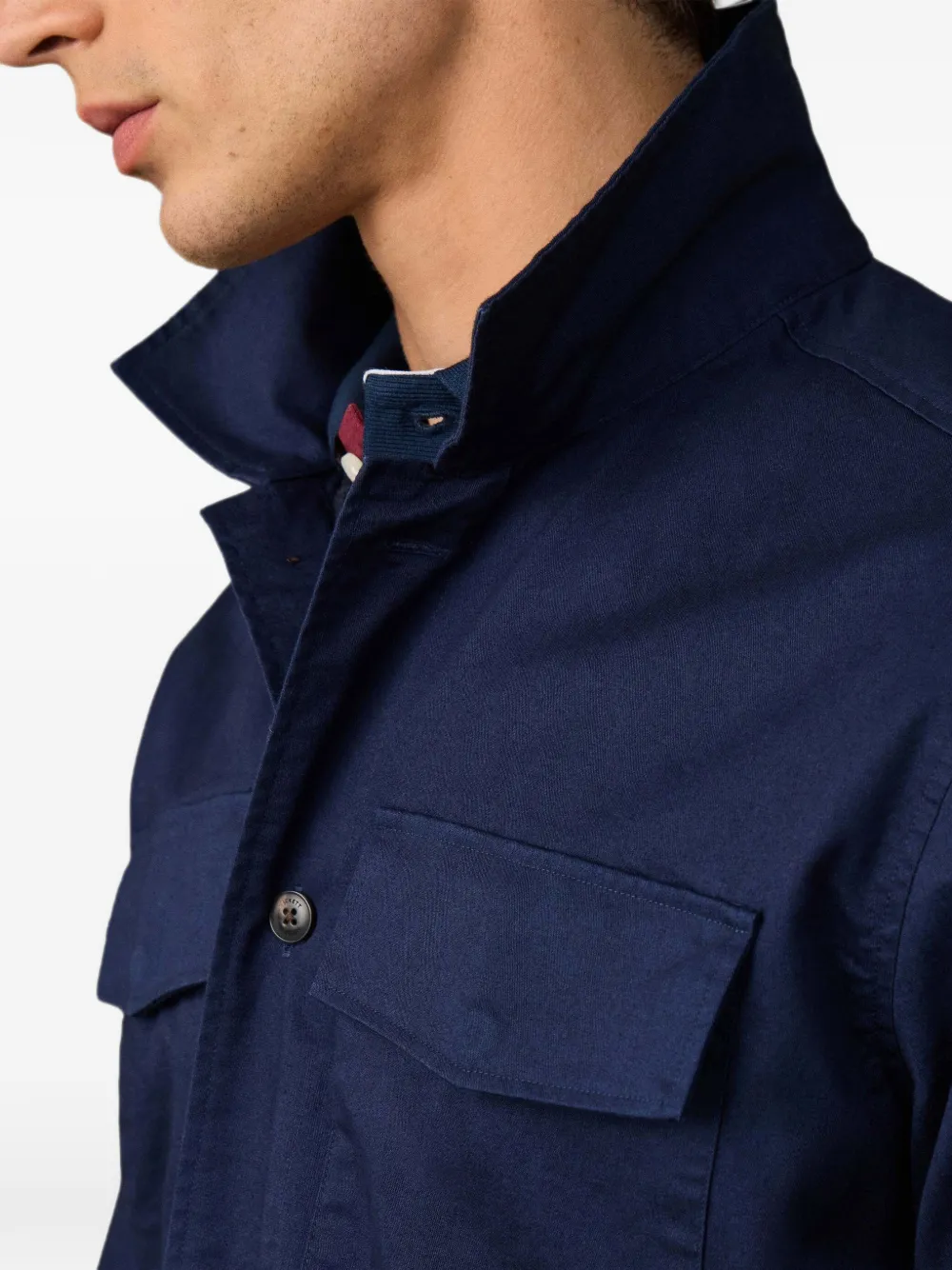 Hackett London Heritage shirtjack Blauw