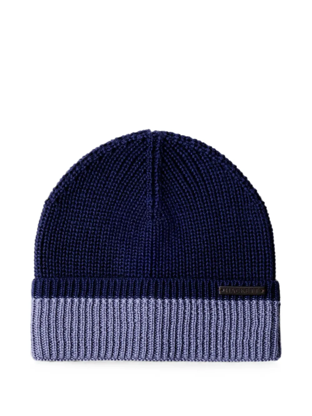 Hackett London ribbed-knit wool beanie hat · One Size