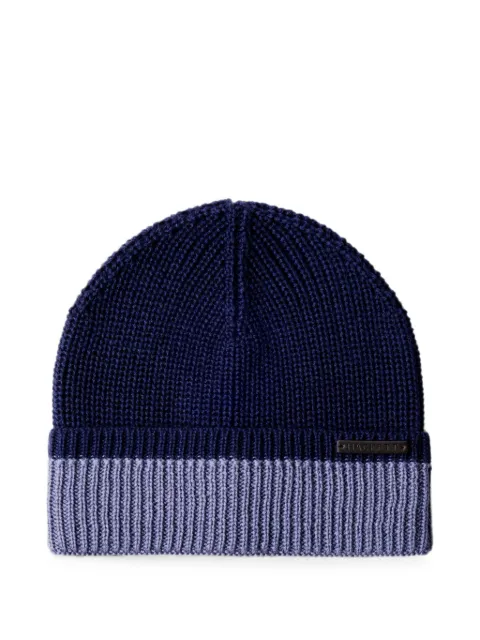 Hackett London Beanie aus geripptem Strick