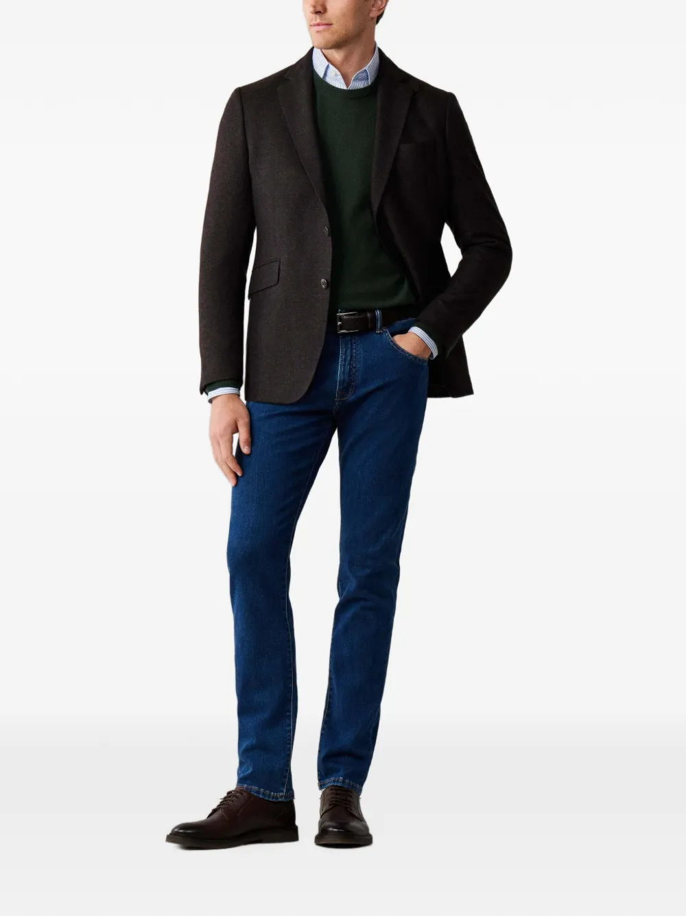 Hackett London Newburg slim-fit jeans Blauw
