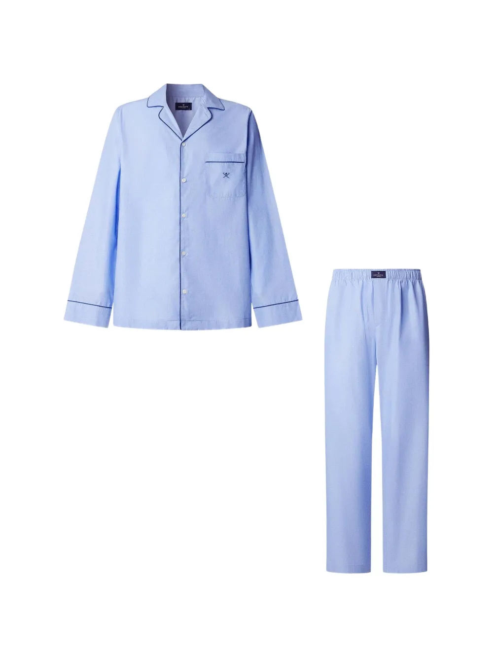 Hackett London Pyjama mit Logo-Stickerei - Blau