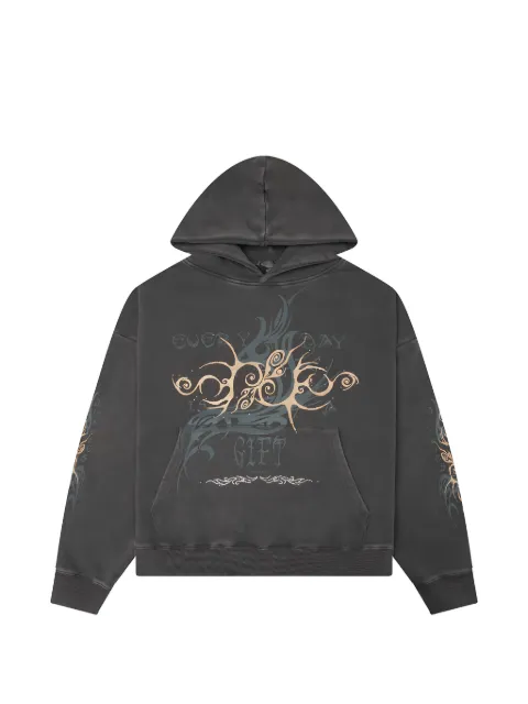 JUNGLES JUNGLES print rhinestone-embellished hoodie