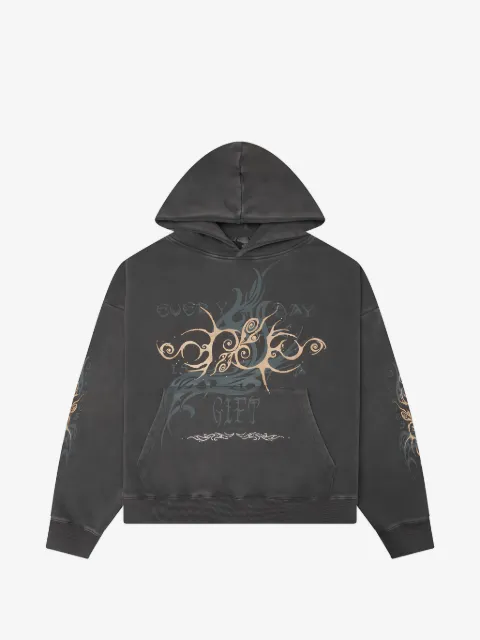 JUNGLES JUNGLES print rhinestone-embellished hoodie