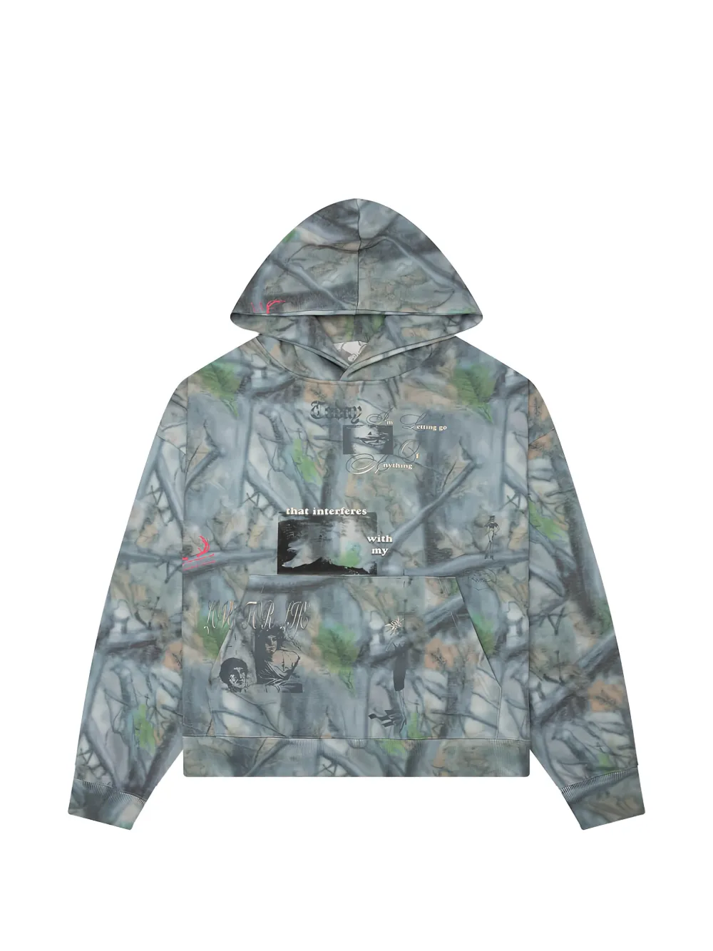 JUNGLES JUNGLES graphic-print hoodie - Grigio