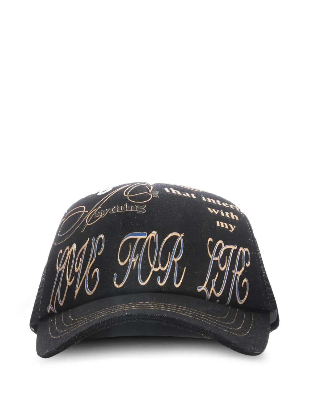 JUNGLES JUNGLES Cappello da baseball con stampa - Nero