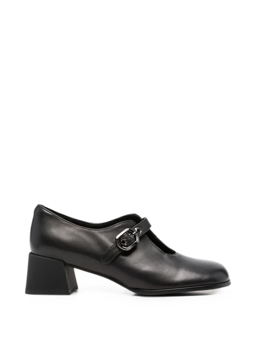 LINDA BAUMANN buckle-fastening block-heel pumps Zwart