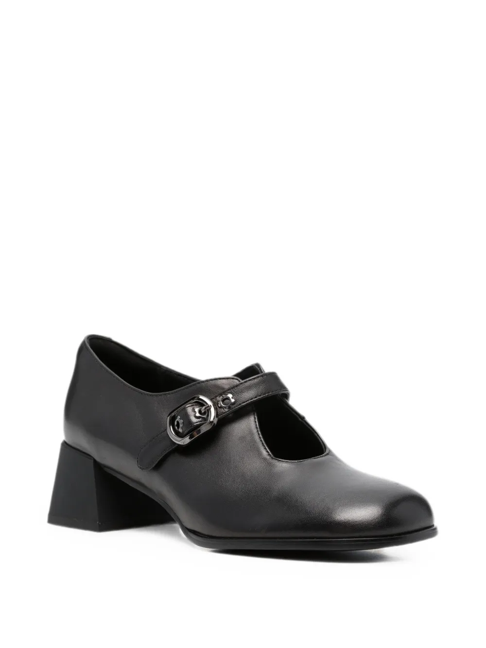 LINDA BAUMANN buckle-fastening block-heel pumps Zwart