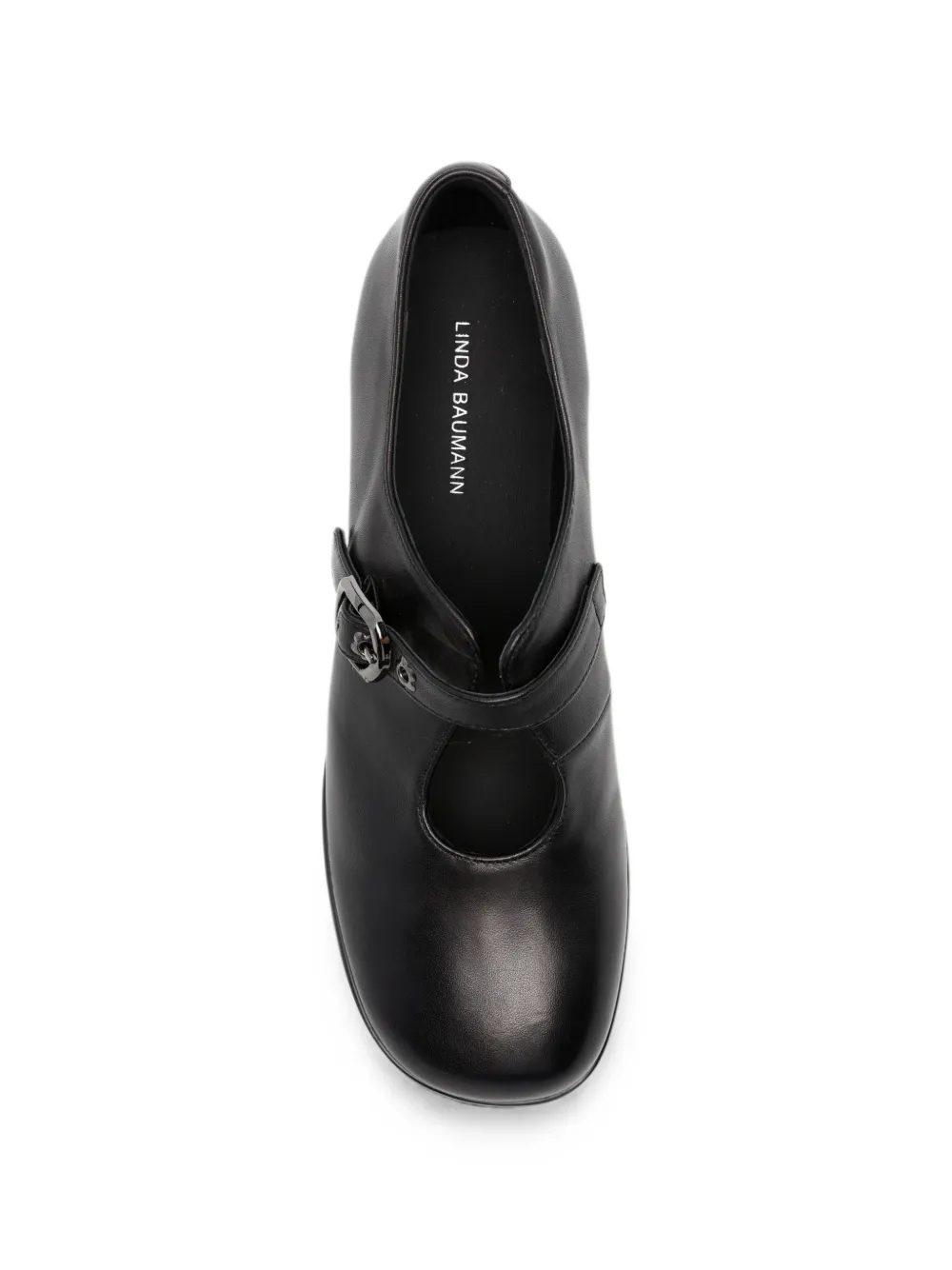 LINDA BAUMANN buckle-fastening block-heel pumps Zwart