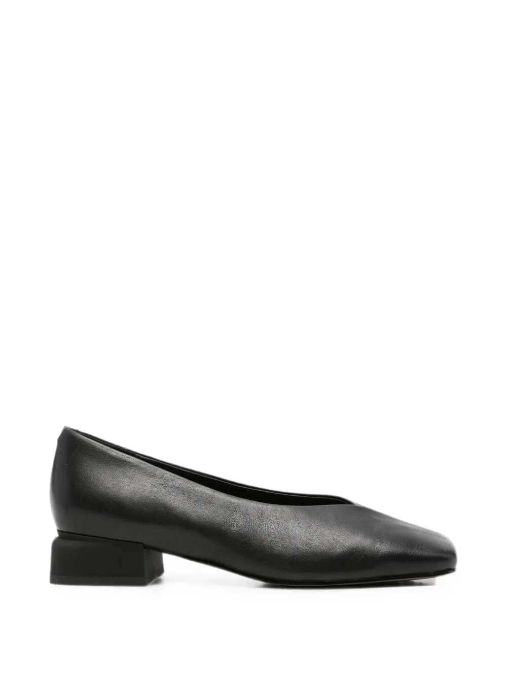 LINDA BAUMANN square-toe block-heel pumps Zwart