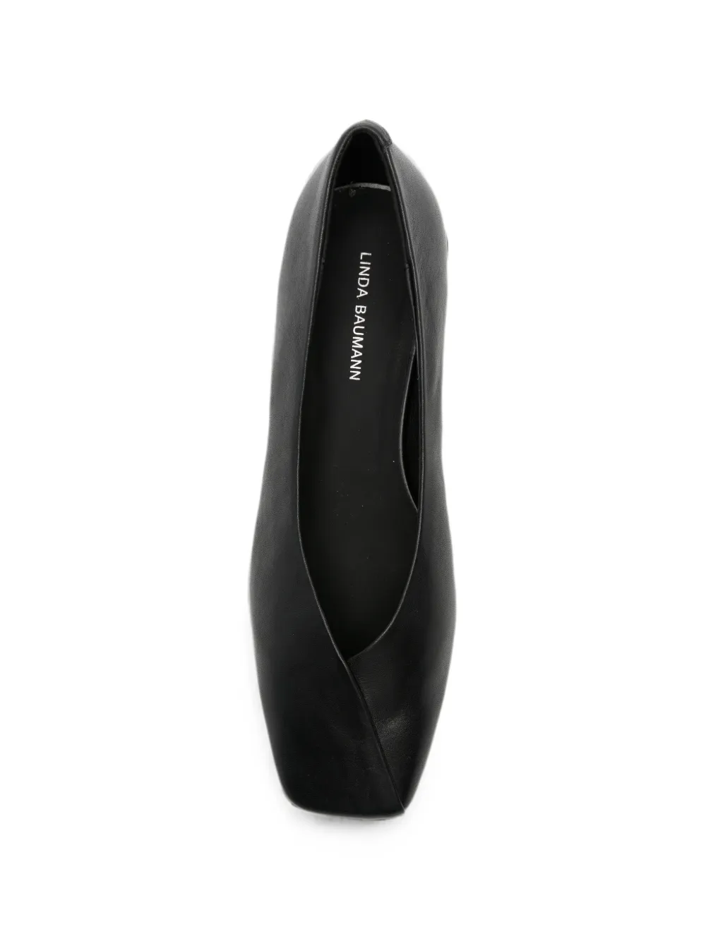 LINDA BAUMANN square-toe block-heel pumps Zwart