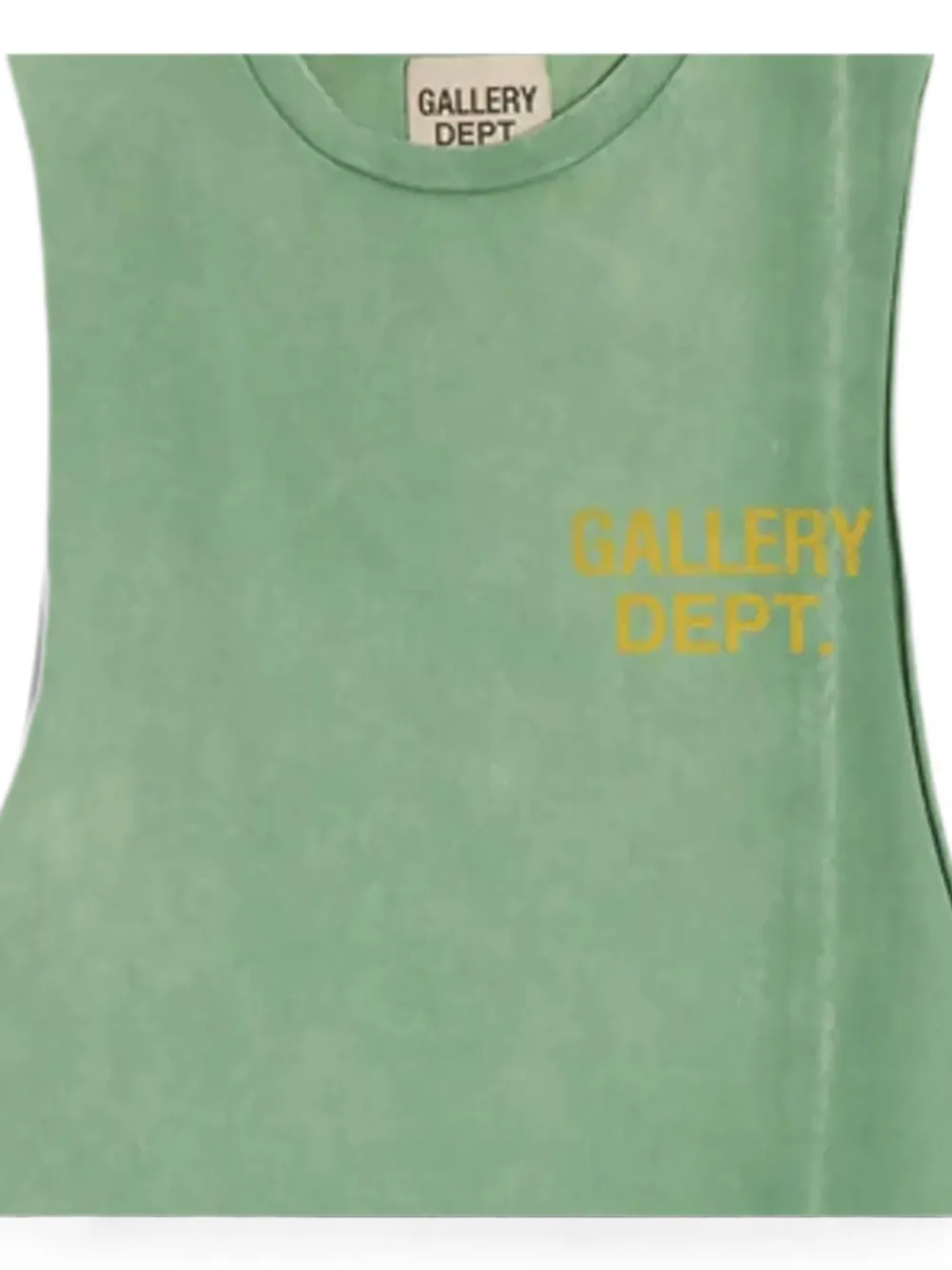 GALLERY DEPT. Mouwloze top met logoprint Groen