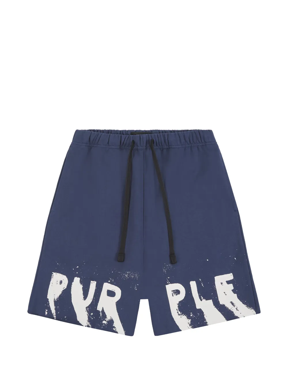 Purple Brand Painted Wordmark drawstring shorts - Blau