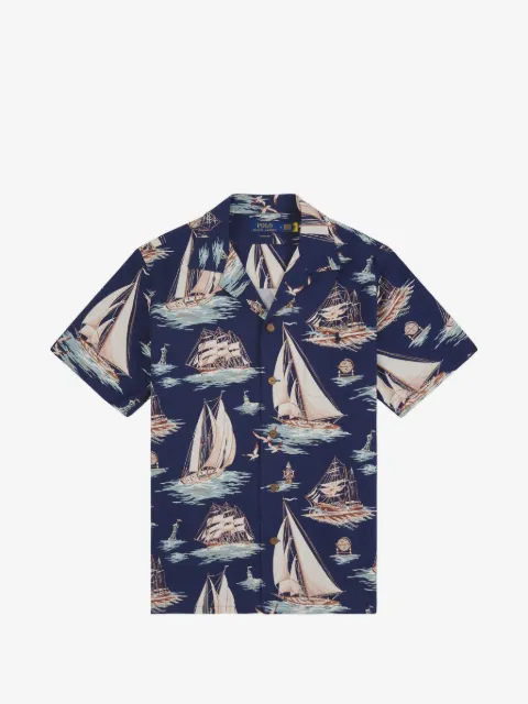 Polo Ralph Lauren camisa oxford con motivo de velero