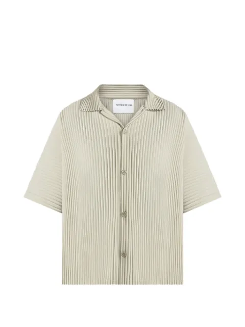 Manière De Voir Justin - pleated boxy shirt - sage