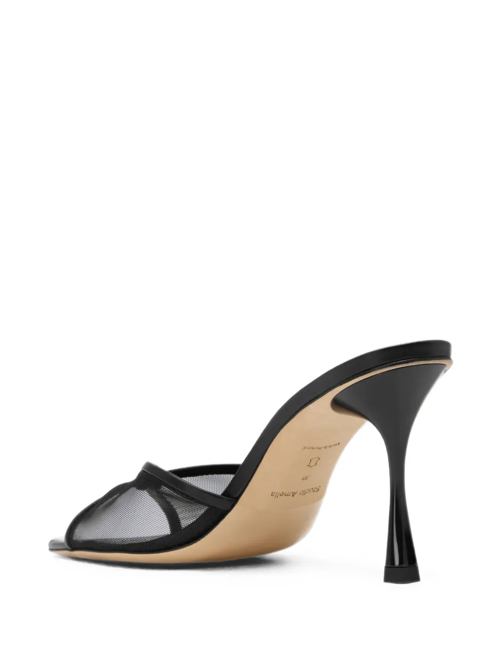 Studio Amelia Jacques sandalen met mesh vlak Zwart