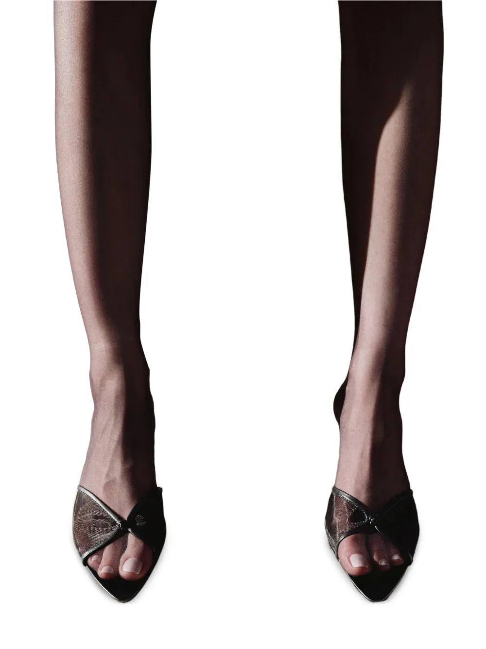 Studio Amelia Jacques sandalen met mesh vlak Zwart