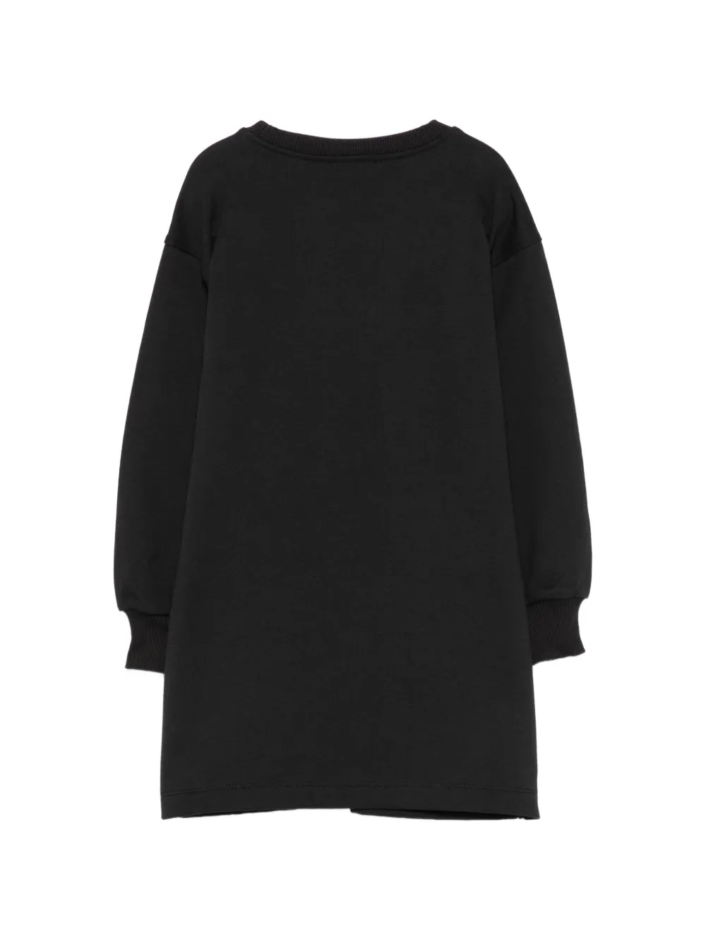 Moschino Kids Jurk met logoprint Zwart