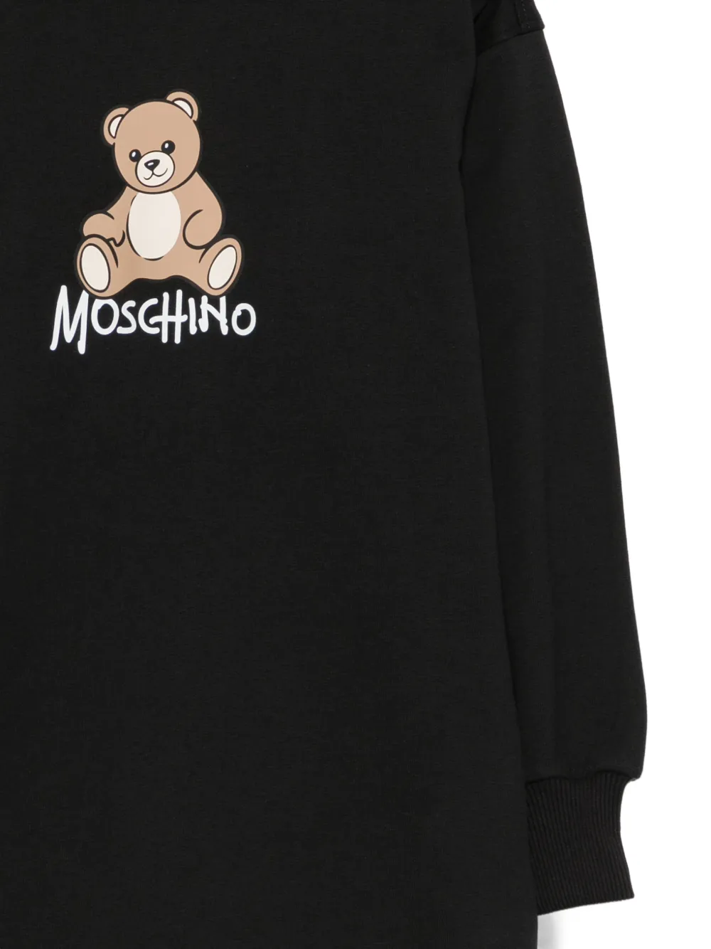 Moschino Kids Jurk met logoprint Zwart
