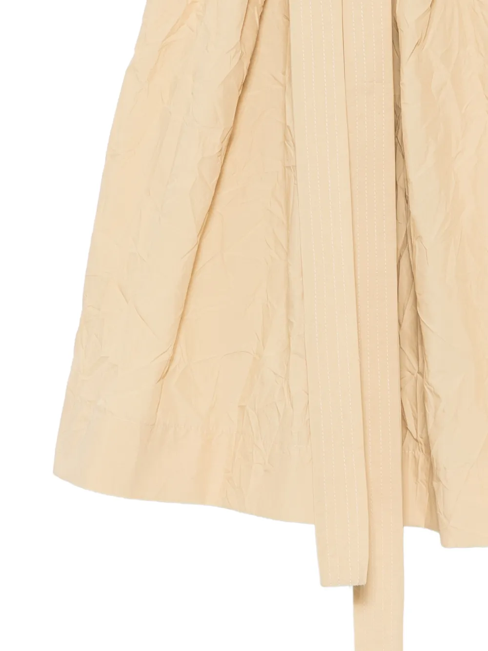 Ermanno Scervino Midi-rok met gestrikte taille en gekreukt effect Beige