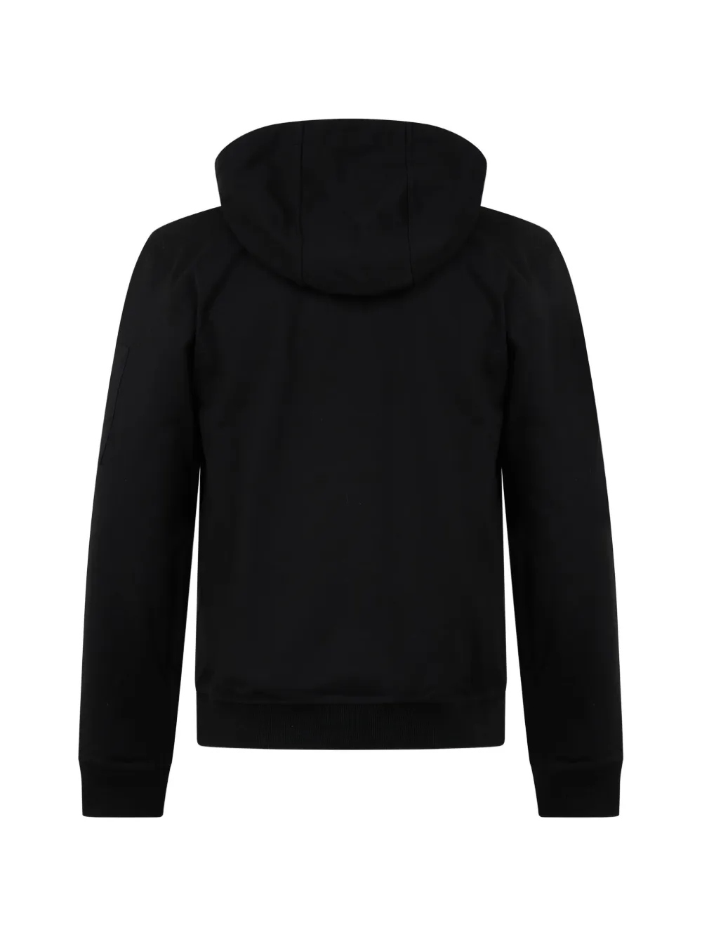 Moorer Hoodie met trekkoord en ritszak Zwart