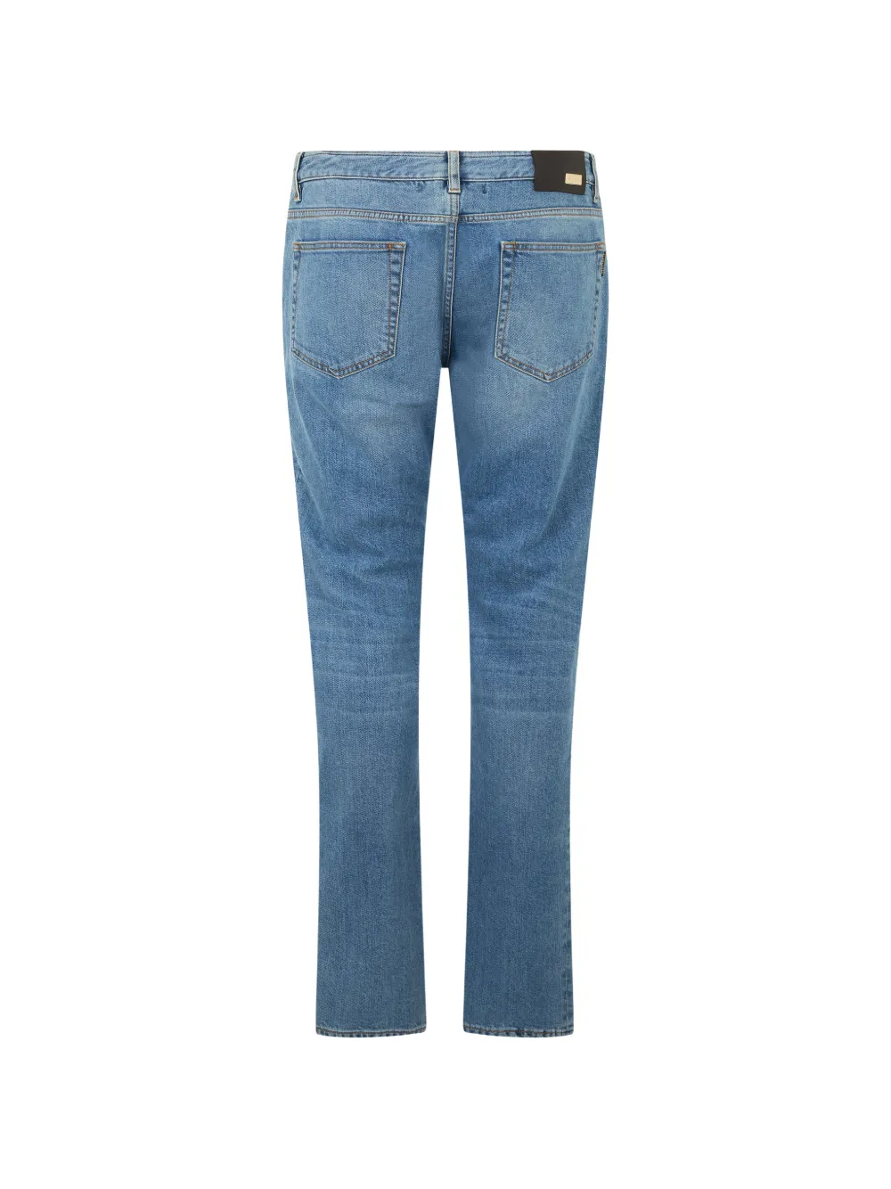 Moorer Straight-fit jeans met whiskering Blauw