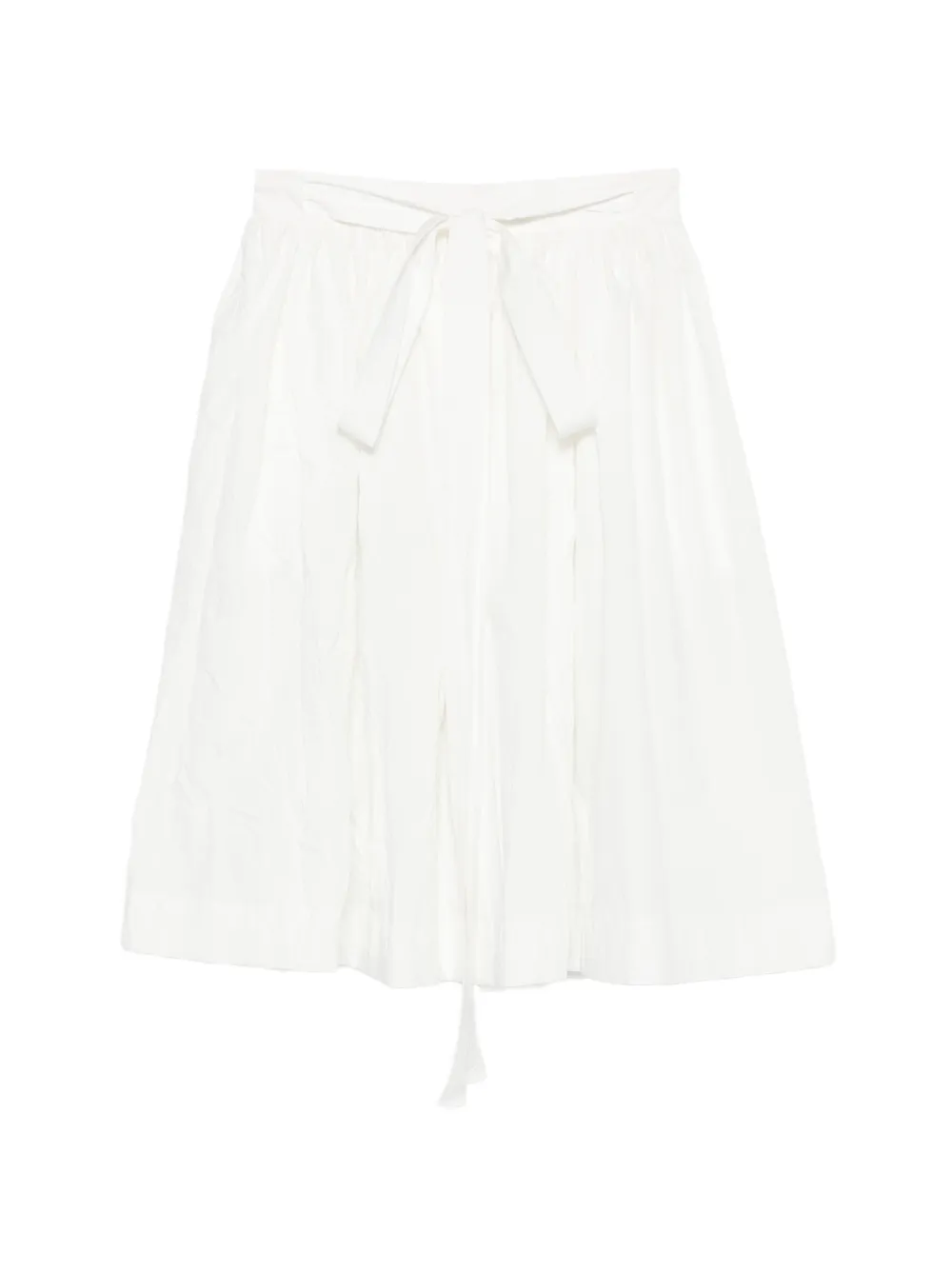Ermanno Scervino belted pleated midi skirt - Bianco