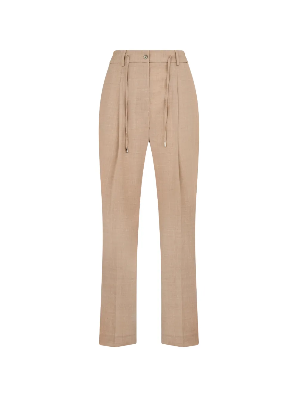 Moorer Antonia high-waisted drawstring trousers - Toni neutri