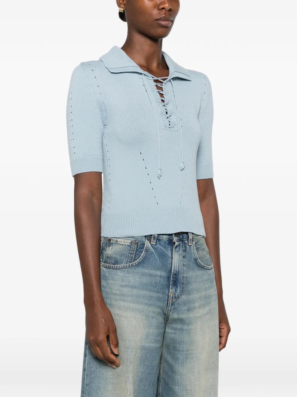Ermanno Scervino T-shirt met korte mouwen Blauw