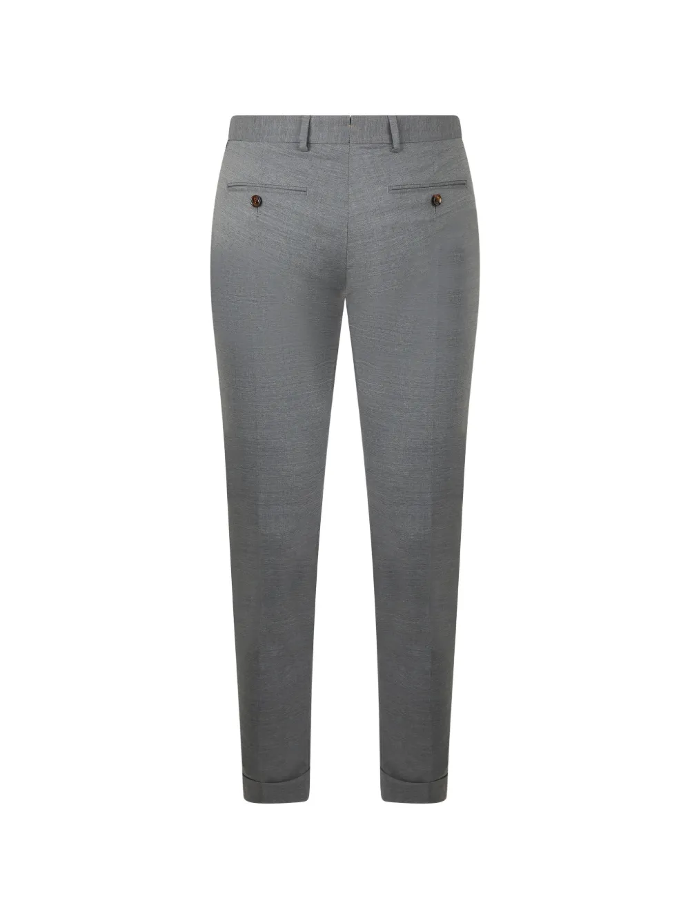Moorer Slim-fit plooibroek Grijs