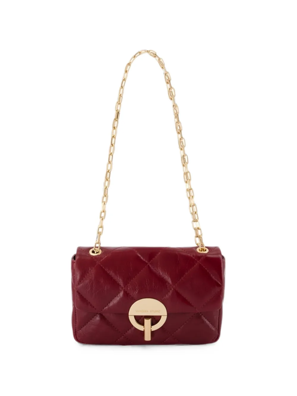 Vanessa Bruno medium Moon quilted shoulder bag - Rot