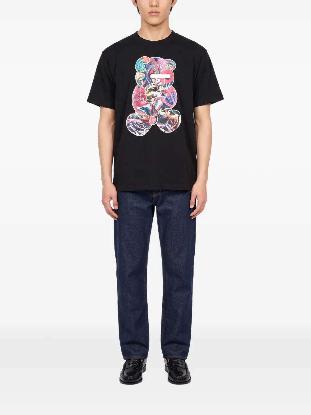 Undercover bear-print T-shirt Zwart