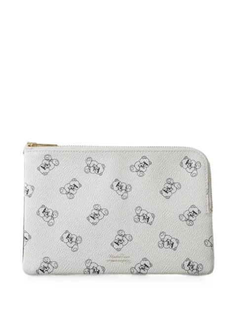 Undercover bear-print clutch bag